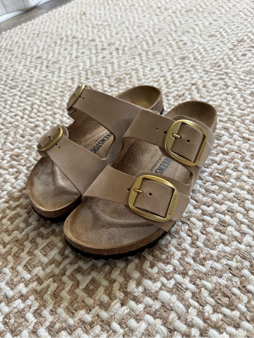Birkenstock Arizona Big Buckle Sandals in Sandcastle